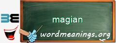 WordMeaning blackboard for magian